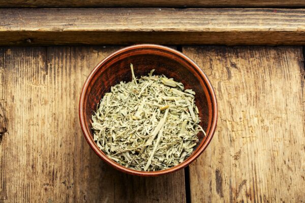 Dried wormwood or mugwort