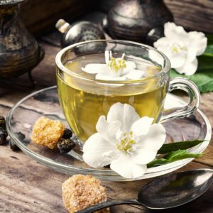 herbal tea with Jasmine flowers