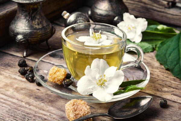 herbal tea with Jasmine flowers